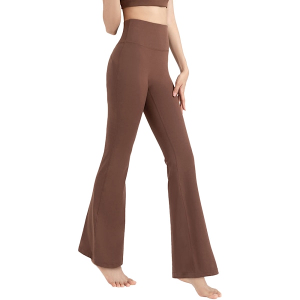 Kvinnors Yoga Flare Byxor Hög midja skinklyftning breda ben