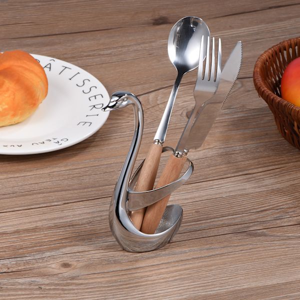 Bärbar Design Diskset, Rostfritt Stål Hjärtformat Dekorativt Svanställ För Bred Användning I Affärsgåvor Och Reklamkampanjer, 1