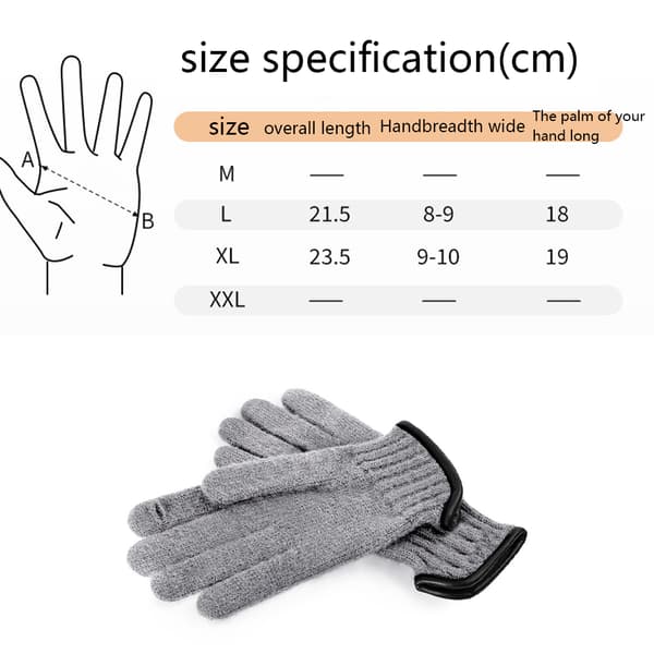 Grab fleece varme damehandsker Touch screen varme handsker strikket vinter