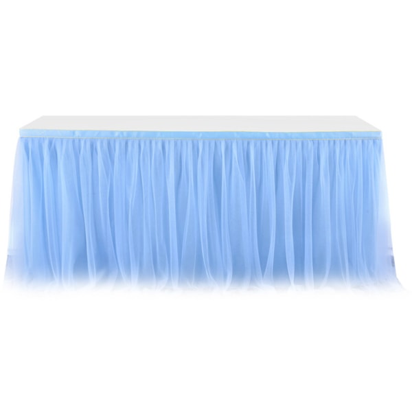 Tulle Bordskjørt for Rektangulære eller Runde Bord Tutu Bordskjørt