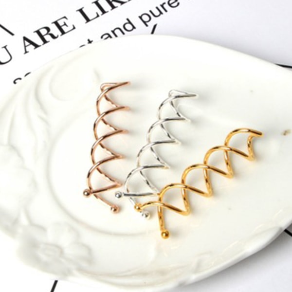 20 Spiral Hårnåler Twist Klips Runde Hårklips Hårstyling Sp