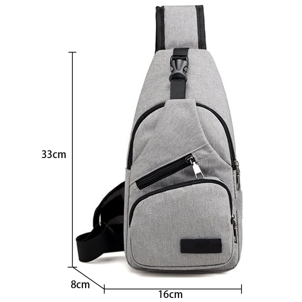 Sling Ryggsäck Multifunktionell Crossbody Väska Sling Väska Dagryggsäck