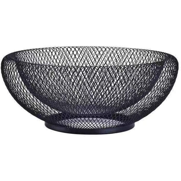 Mesh Frugt Skål Dekorativ Frugtkurv Metal Slik Skål Holder