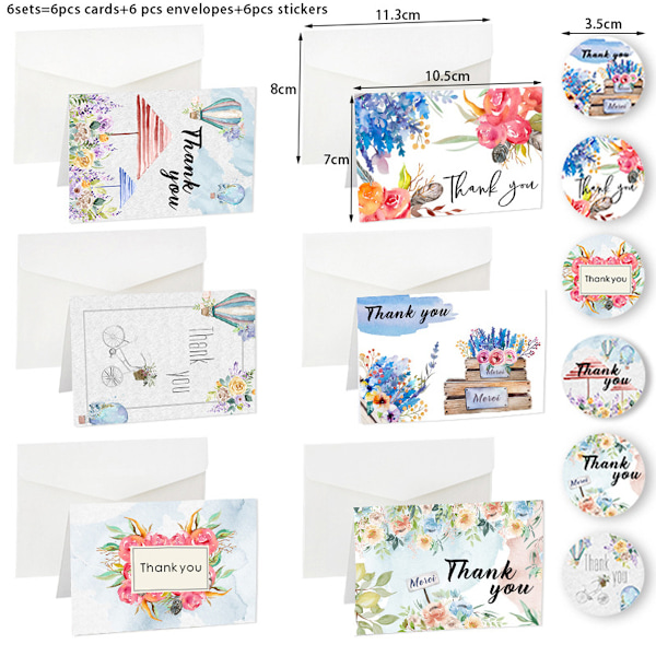 Blomsterkort med kuvert - 12 intressanta och kreativa