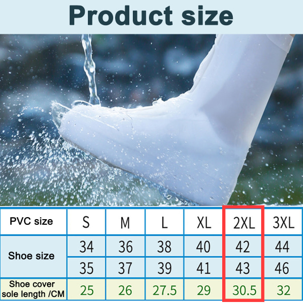 Vandafvisende Sko-overtræk, Genanvendelige Regn-sko-overtræk, Skridsikker Holdbar