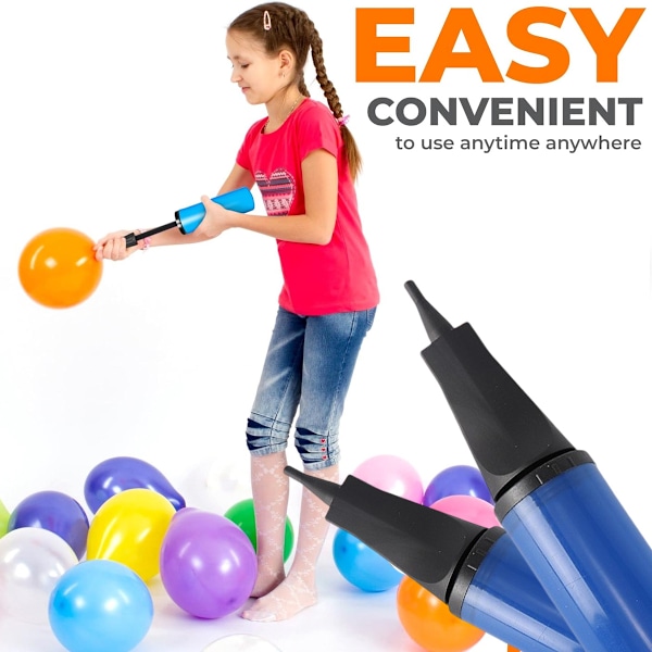 Bärbar luftpump för bröllop, multifunktionella uppblåsbara tillbehör mini handpump, lättanvänd bärbar ballongpump för festdekorationer, snabb