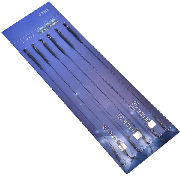 6 stk. Klar Binde Krog og Nylon Line Svivel Fiskeri Tilbehør