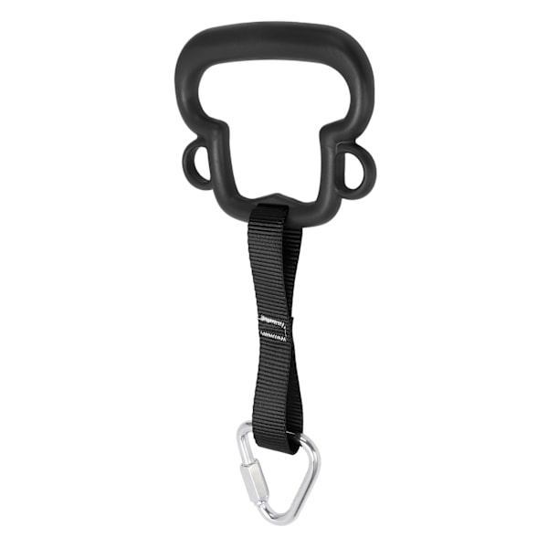 Gymnastikringar för barn ABS Monkey Style Pull Up Ring med hängande rem Utomhus Barn Klätterutrustning Svart