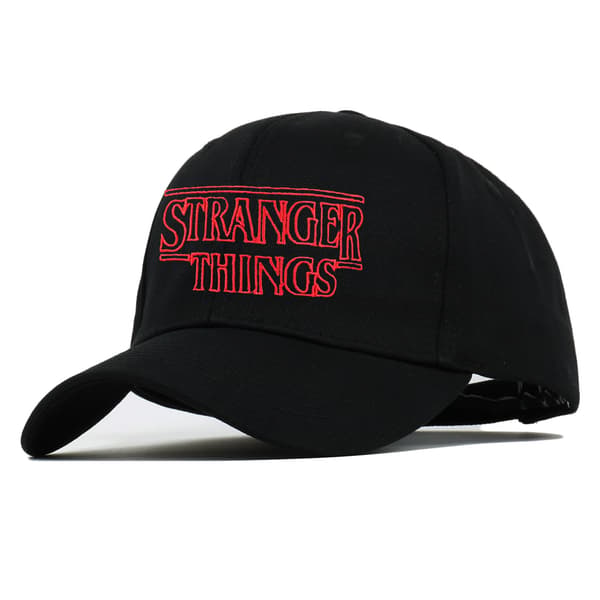 Stranger Things Bogstav Broderi Vasket Baseballkasket