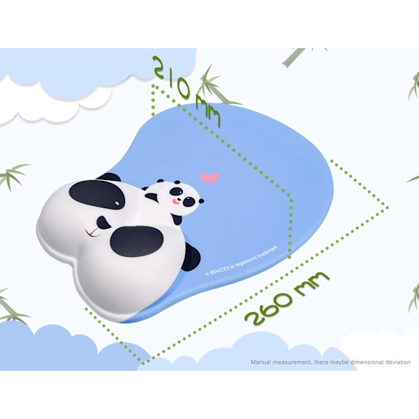 RIST Gel Håndleddsstøtte Musematte Søt Panda-pute