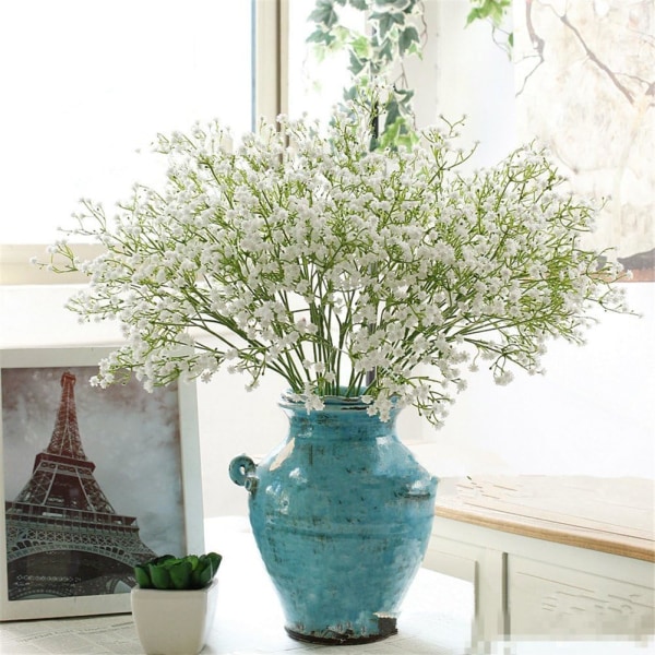 Konstgjorda blommor 9 st 21\" Gypsophila falska växter bröllop