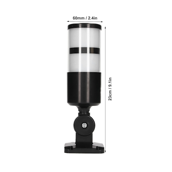 BERM LED Signallampe 2 Farver Foldbar Industriel Maskinværktøjs Advarselslampe Konstant Lys 12-24VDC Universal
