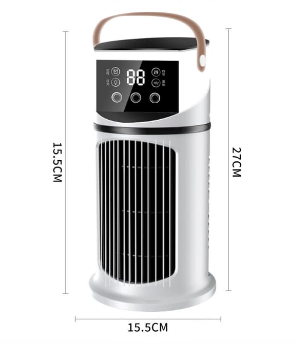Bærbar Multifunktionel Airconditionventilator/Køletårnventilator med 9 Hastighedsindstillinger, Timerfunktion og USB-opladning – Ideel til Kontorer og Hjem