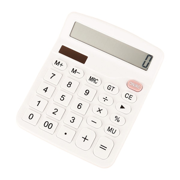 Standard Lommeregner 12-cifret Dobbelt Strøm (Sol og Batteri)