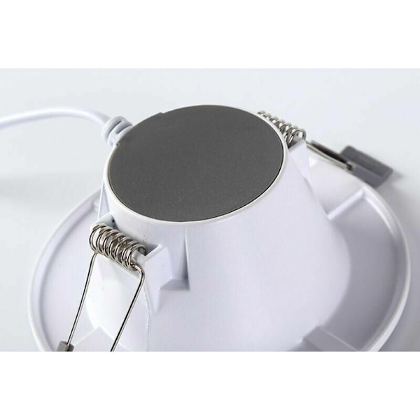 LED-panellampa i helaluminiumkonstruktion, Slim LED Downlight för infälld montering i tak, Neutralvit 4000K 460Lm 5-7W Smart Wifi Dimbar för