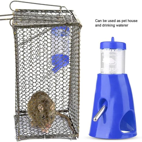 2-i-1 Vattentät Hamsterhus Djurvattenflaska Dricksvatten