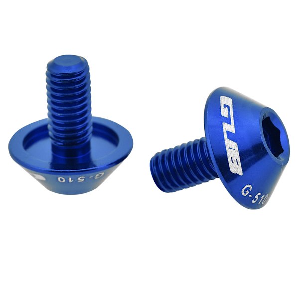 2 kpl M5 * 12 mm Pyörän Vedenpullonpidikkeen Ruuvit (Sininen)