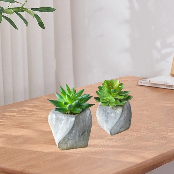 2 st konstgjorda suckulenter kreativ dekoration falsk blomkruka