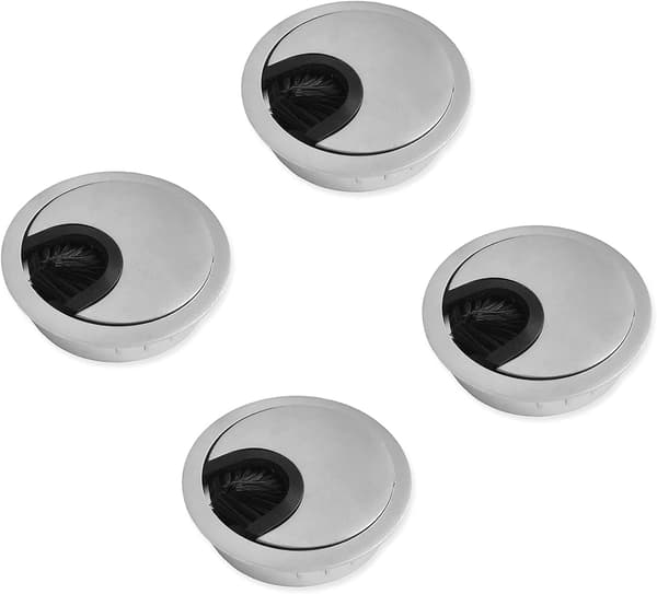 Rund Kabelgenomföring ?50mm för Infällning i Kontorsbord