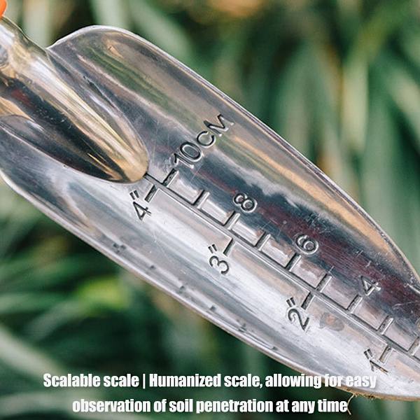 Minispade for potting, planteblomster, løsning av jord, blomsterspade, hagearbeid, planting av sukkulenter, tredelt sett