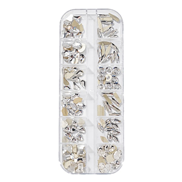 Kristall nagelkonst strass, för kvinnor flickor nageldesign DIY hantverk kläder skor smycken