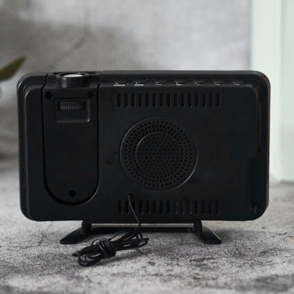 Radioprojektionsväckarklocka stor skärm LED-display