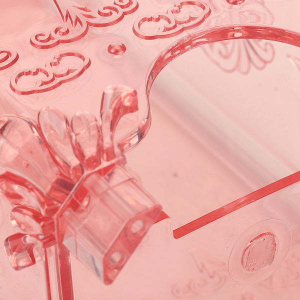 Transparent Kosmetik Organizer Sminke Bomullsdott Oppbevaringsboks Veske Holder