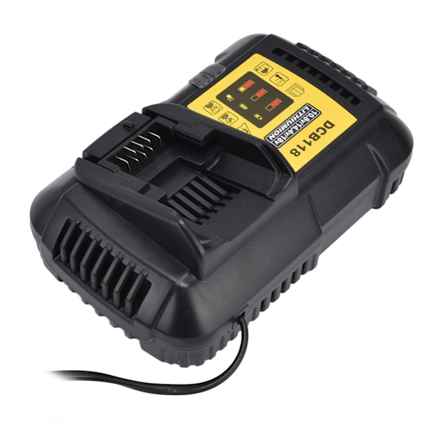 Snabbladdare för 12V/20V Litiumjonbatterier, Universell spänningsingång & Hög spänningsutgång för Optimal Prestanda, Kompatibel med DCB201,