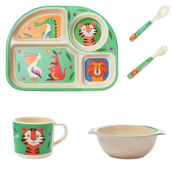 MOOKLIN ROAM Bambus Barnporslin Set, 5-delat Barnporslin