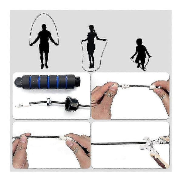 Hopprep Speed Rope för vuxna med kullager, justerbar längd