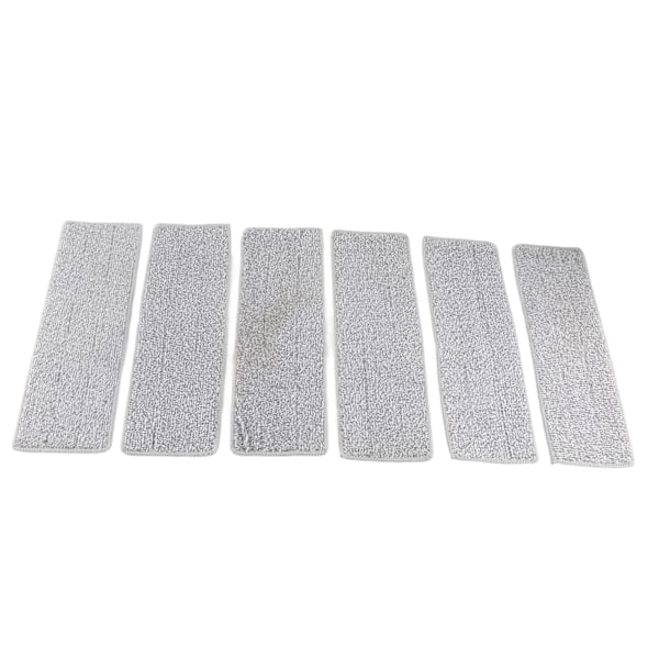 Golvmopp Torr Våt Dubbel Användning Mikrofiber Fri Handtvätt Platt Rengöring Kakelmopp för Hembruk Blå 6 st Dynor