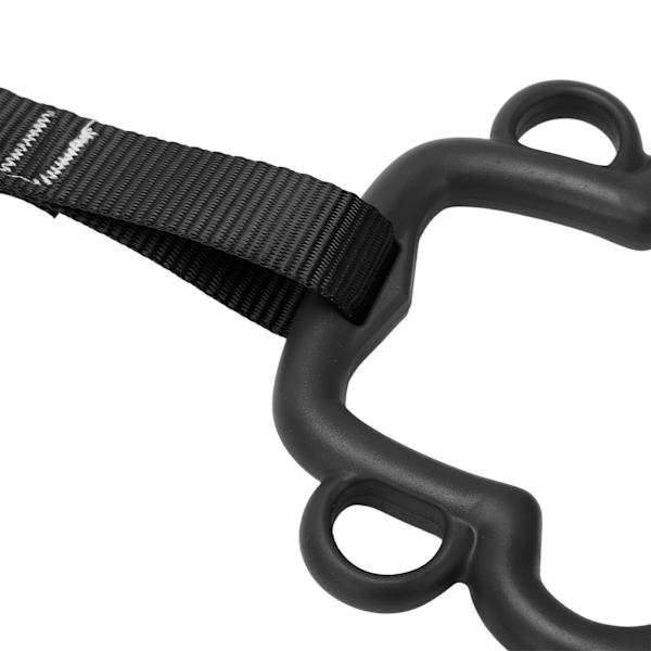Gymnastikringar för barn ABS Monkey Style Pull Up Ring med hängande rem Utomhus Barn Klätterutrustning Svart