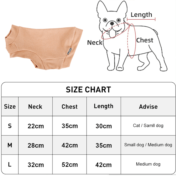 Fleece hundtröja - Mjuk väst förtjockning varm kattsweater