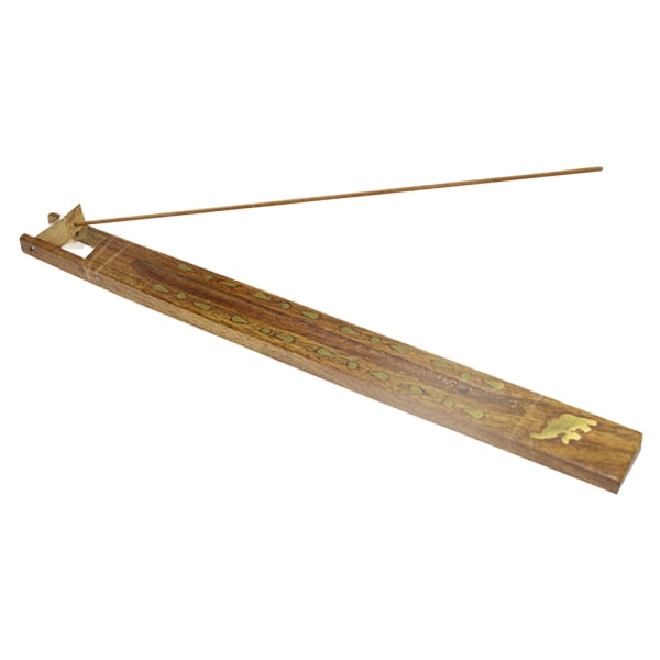 Bambu trä rökelsehållare för pinnar med justerbar vinkel, Inc