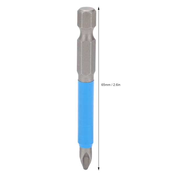 10 stk. 65 mm kryds skruetrækker bits sæt PH2 Anti-slip magnetisk elektrisk håndbor bits
