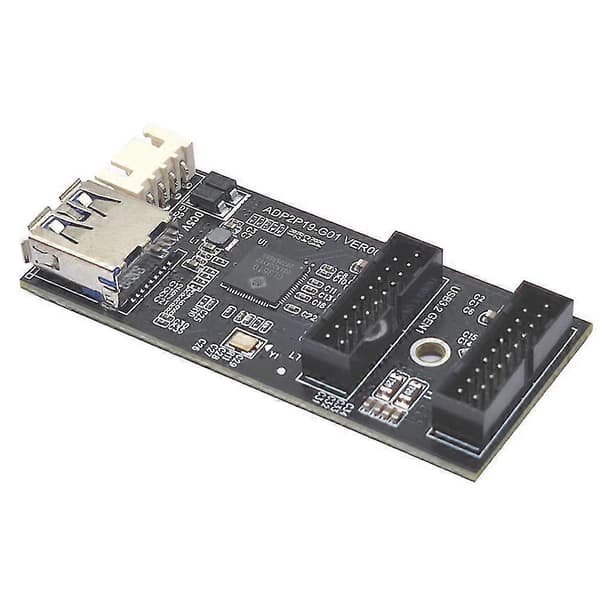 Usb3.2 N1 19pin Til Dobbelt 19pin Adapter Expans A-key Med Sata 15pin Til 4pin Kabel