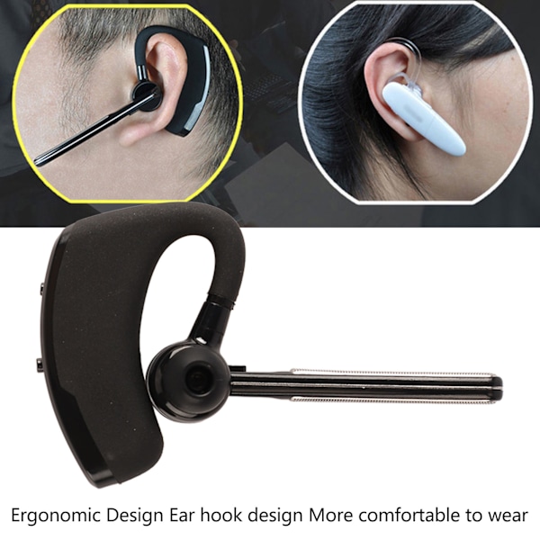 Bluetooth-hörlurar Stereo Brusreducering 180 Grader Justerbar Trådlös Business Hörlurar för Kontor Körning