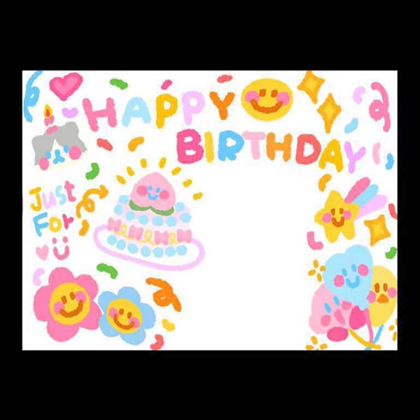 Happy Birthday Projektor Mini Fødselsdagsprojektionslampe Bærbar Børneprojektionslys til Husholdning Kvadrat Grøn