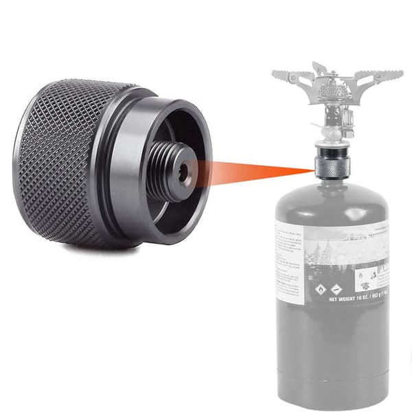 2 stk. Campingkomfur Adapter 1 lb Propan Tank Input EN417 Lindal