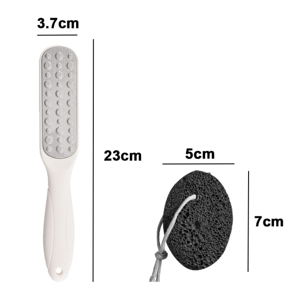 Pumice Stone & Fotfil Callus Remover, för Exfoliering Hård