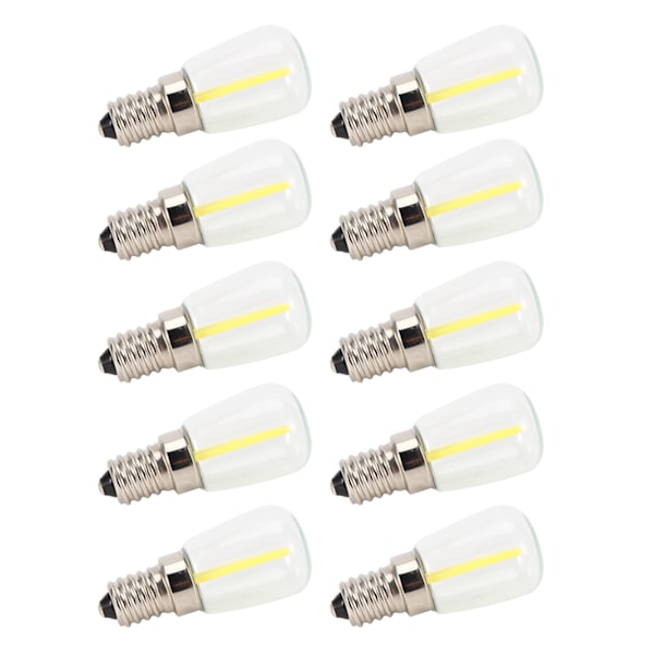 10 stk. Mini Dæmpbare E14 LED Pærer 1,5W AC 110V til Lysekroner, Vægslamper, Hjembelysning