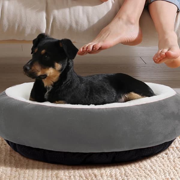 Amazon Pop Pyöreä Lämmin Lemmikkikennel xs Tummanharmaa