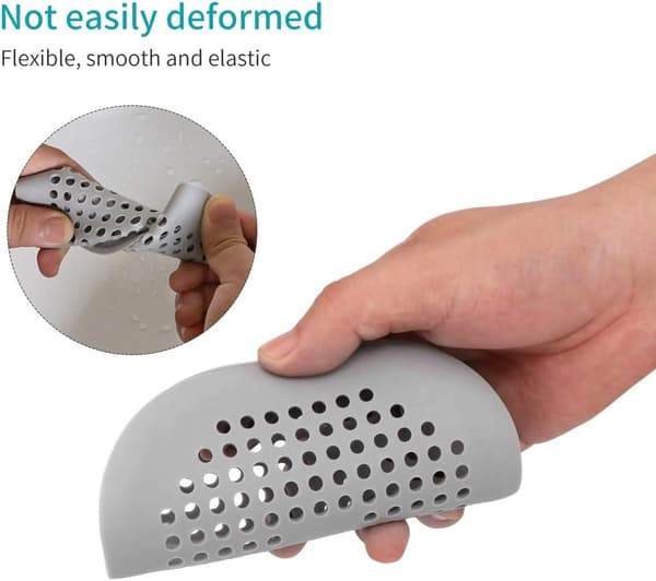 4-pack Silikon Avloppsskydd med Sugkopp, Diskbänk