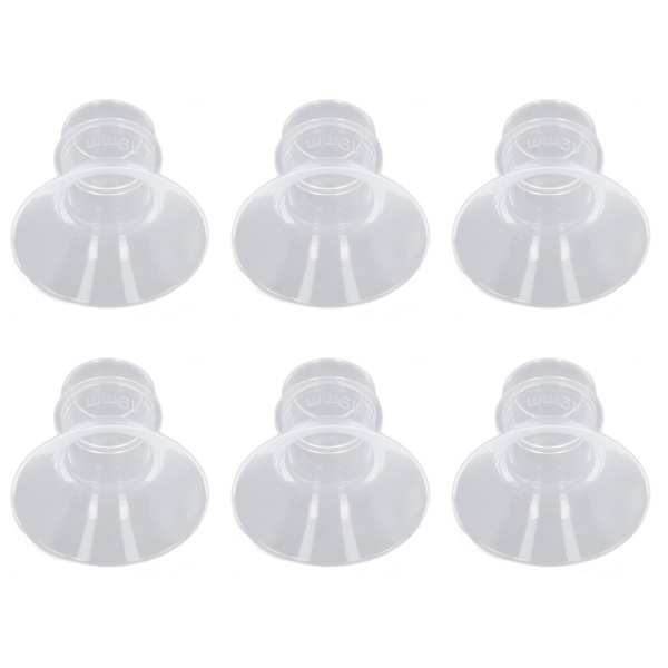 6 st flänsinsatser Hands Free bröstpump Bärbar bärbar Spectra 24 mm sköldar flänsar 19 mm / 0,7 tum