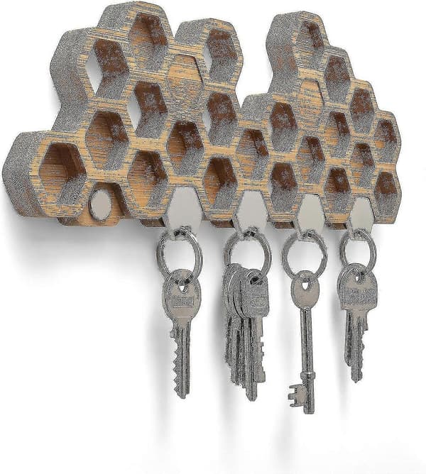 Magnetisk nyckelhållare (5 nyckelkrokar)