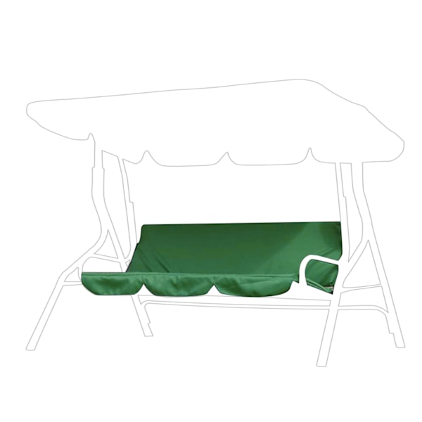 Trädgård Patio Utomhus Vattentät Gungstol Sitsöverdrag Kuddfodral Gungstol Sitsöverdrag 150 x 50 x 10CM (Grön)
