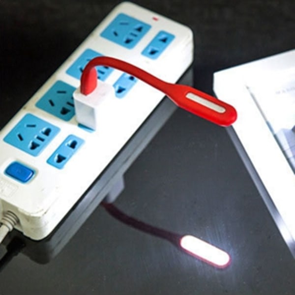 10-pak Fleksible USB LED-lys, Mini USB LED-lampe, Computer