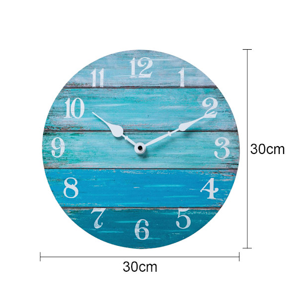 Veggklokke digital kreativ klokke stue stille strand