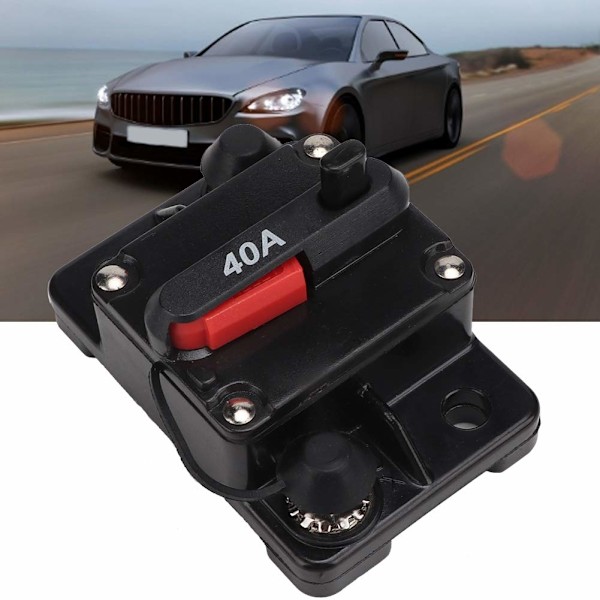 12V 30A / 40A / 60A (40A) autonpalautuva sulake, stereon autosulakkeen katkaisija