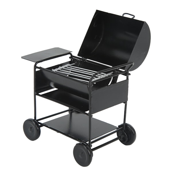 1/12 Nukkekodin Miniatyyri BBQ-Grilli Mini BBQ-Grilli Uuni Malli RC-Auton Koriste BBQ-Vaunu Malli